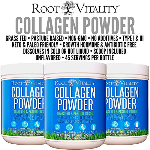 Collagen Peptides Powder, Grass-Fed, Hydrolyzed Protein Supplement (45 Servings) A585056