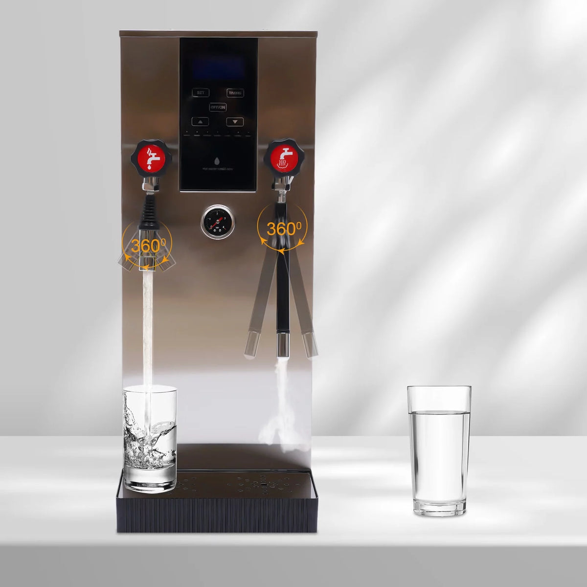 12L 4-in-1 Commercial Steam Milk Frother 2300W 110V N2419