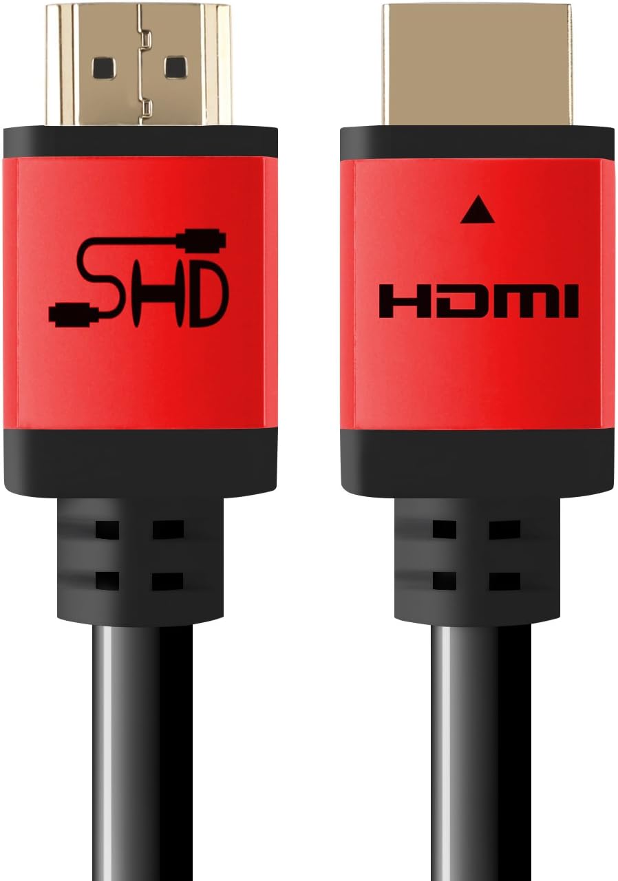 Black HDMI Cable 100 Feet with Signal Booster, CL3 Rated Y9717