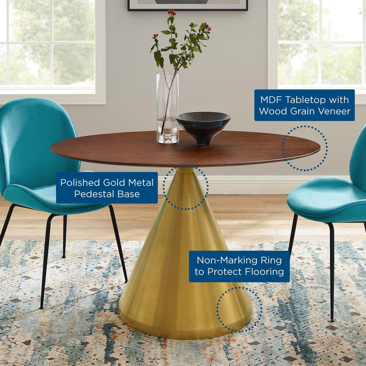 48" Oval Dining Table D432246