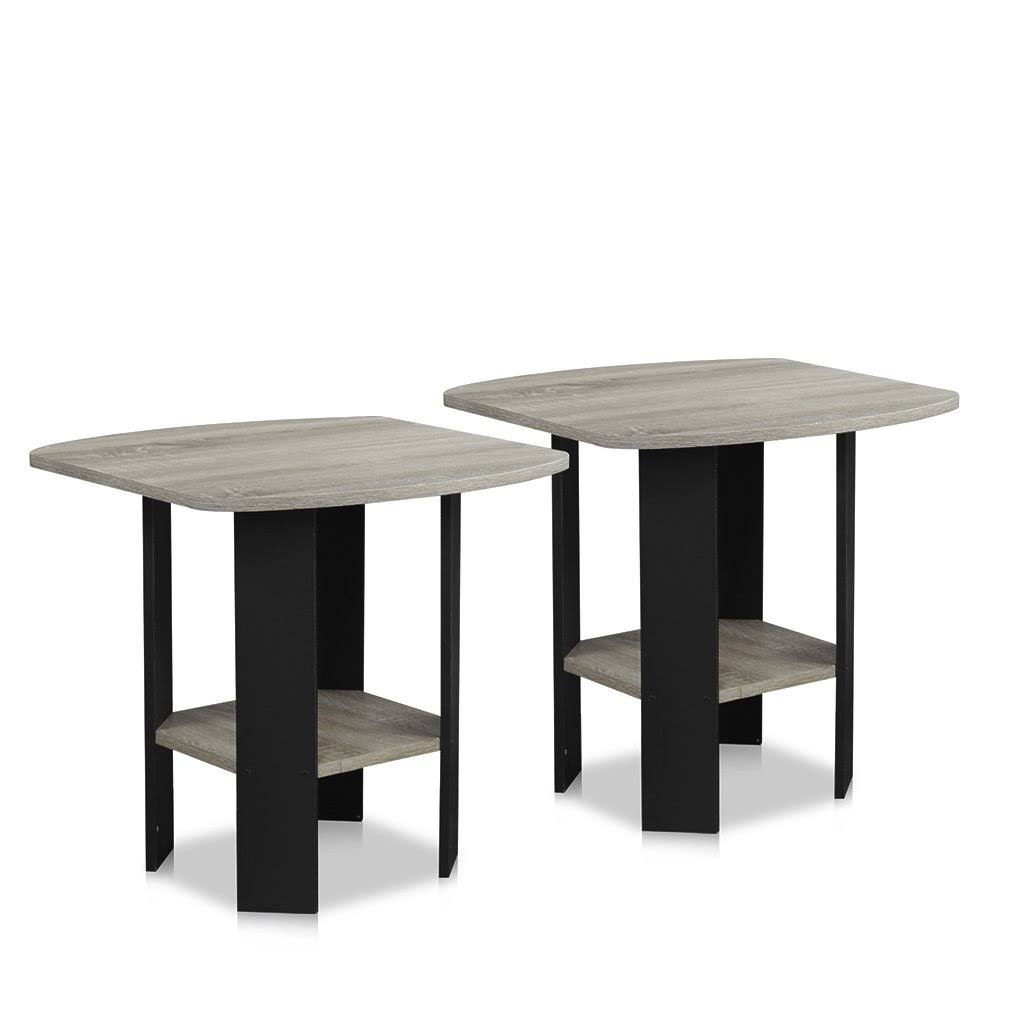 2 Pack French Oak Grey End Table G80107