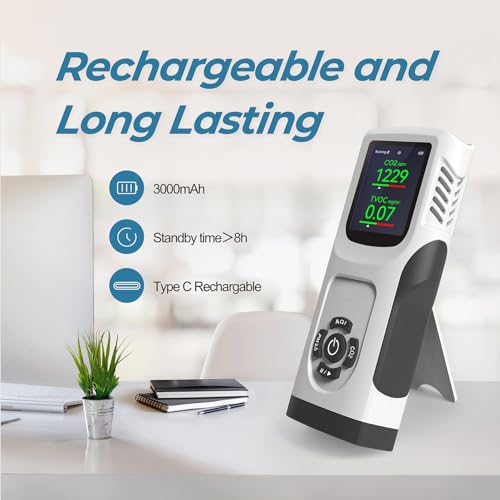 3000mAh Air Quality Monitor with LED Screen P564