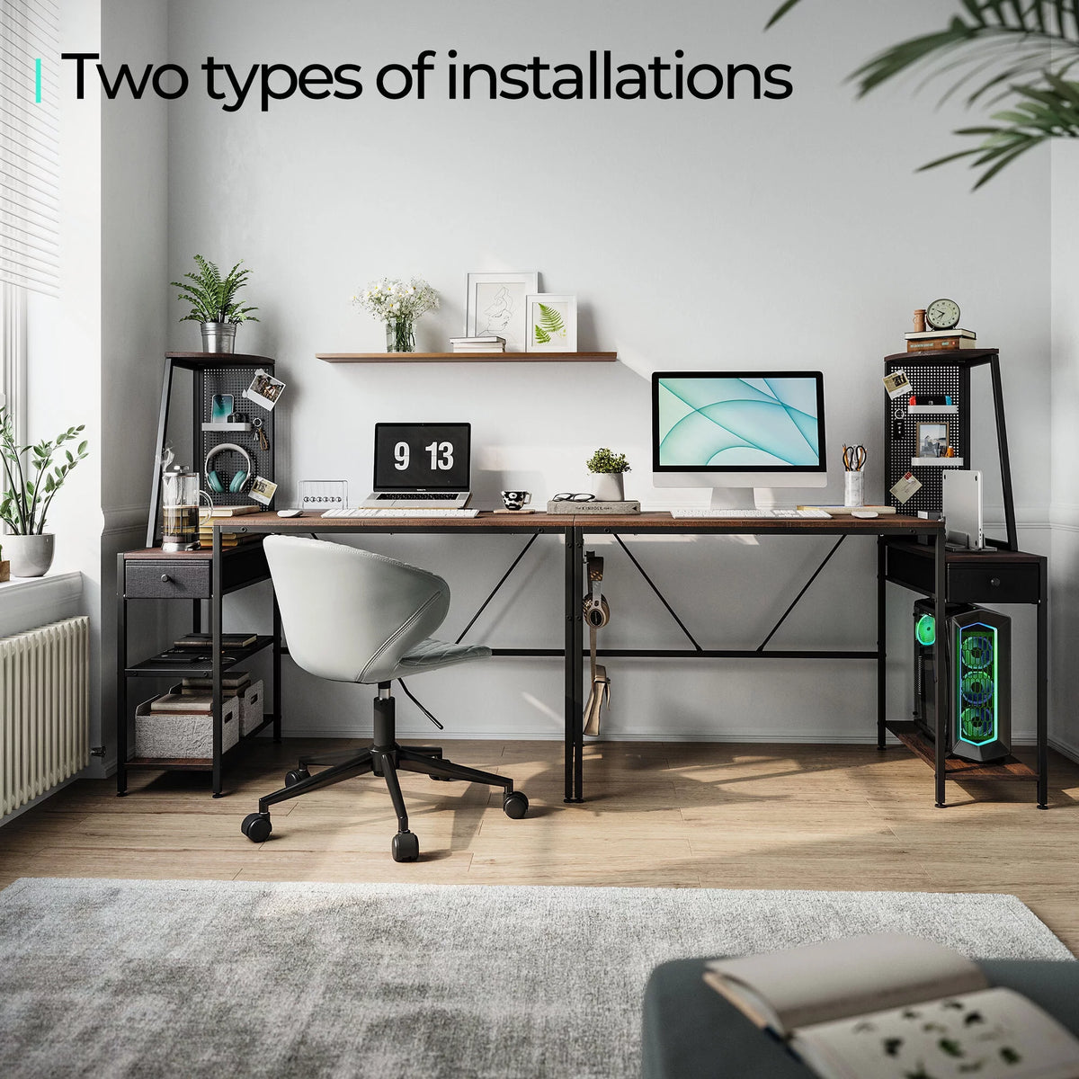48 Inch Computer Desk with Shelves and Storage Drawer Z104647