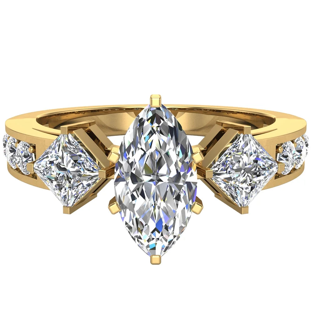 14K Gold Diamond Engagement Ring R5621
