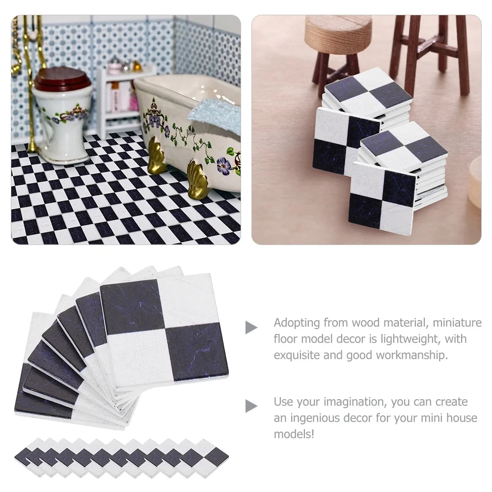 36 Pcs Miniature Furniture and Accessories Doll House Floorboard Y10050