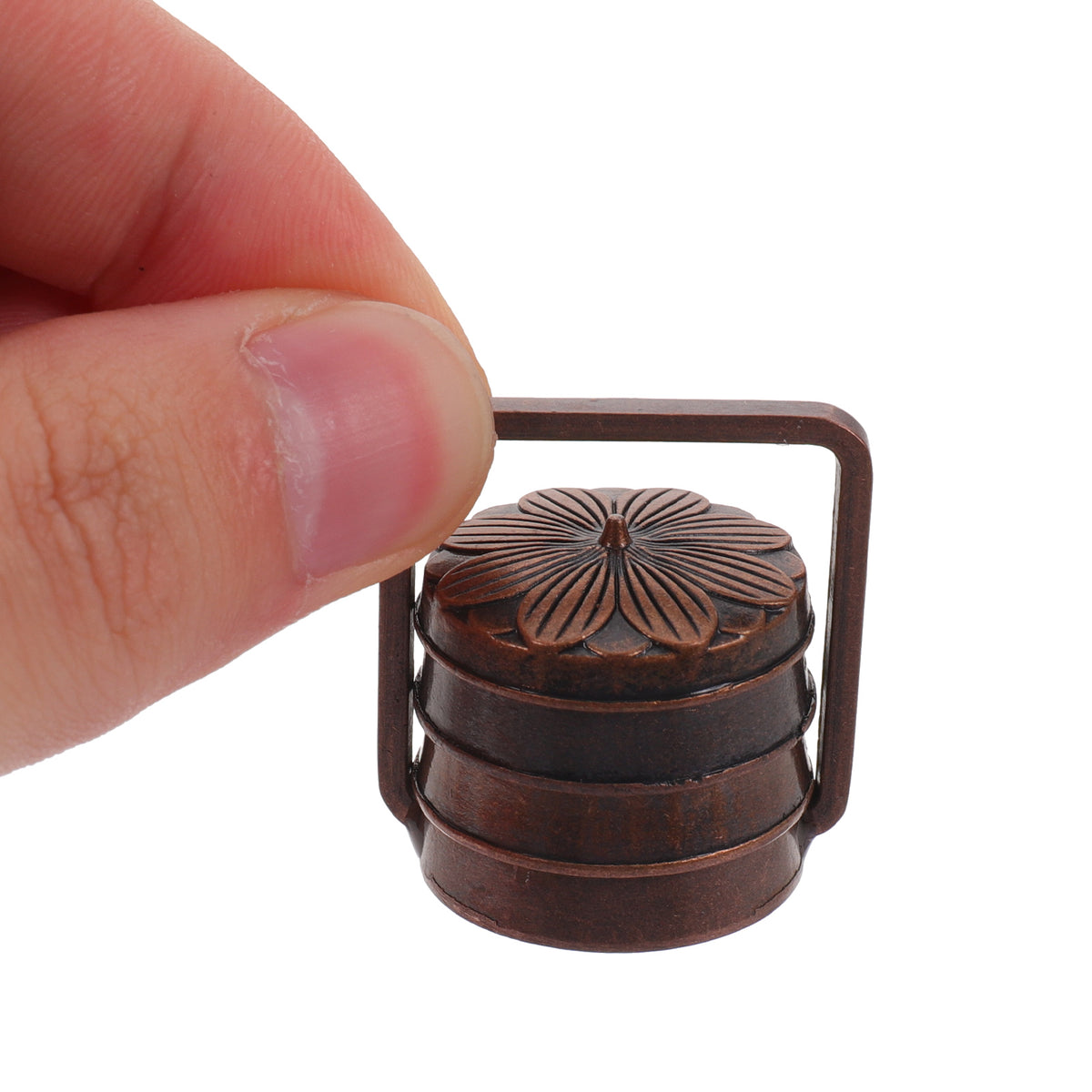 3pcs Small Metal Basket Miniature Doll House Decor A290948