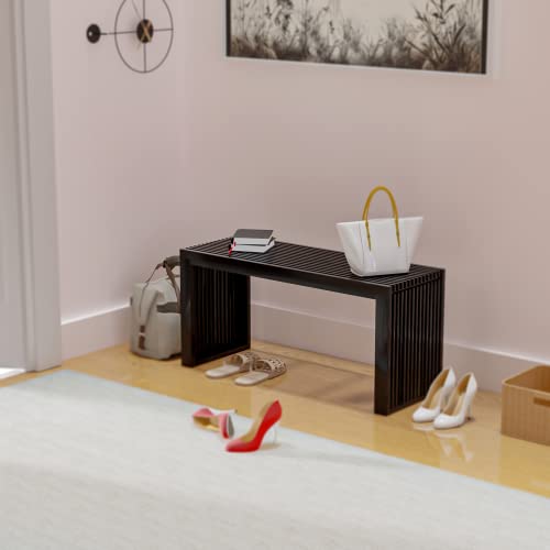 Bamboo Dining Bench, 35 inch Solid Bamboo Bench G683