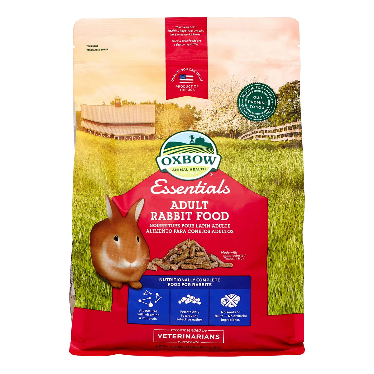 Adult Dry Rabbit Food, 5 lbs. O926798