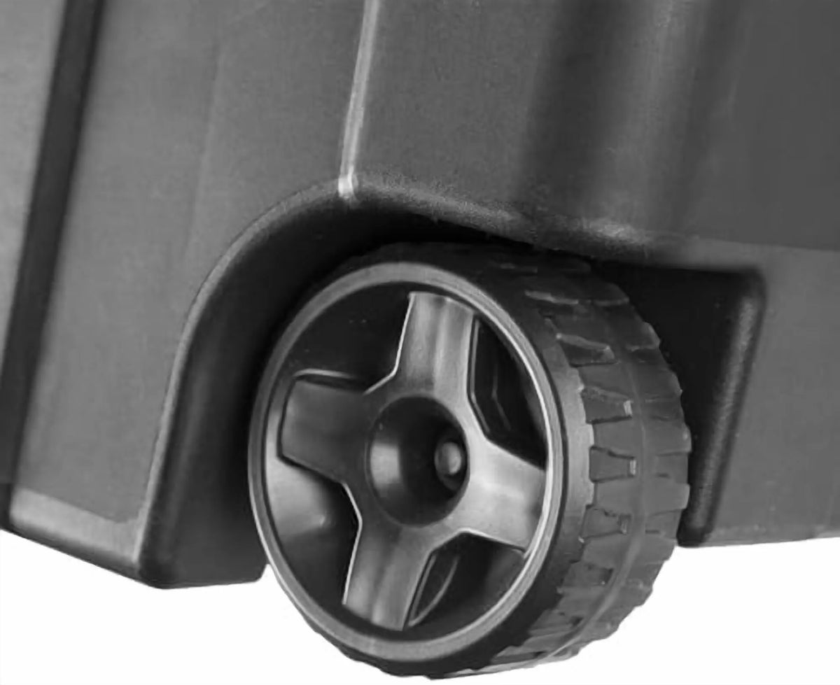 Black 40 Gallon Wheeled Plastic Storage Container 2 Pack B419