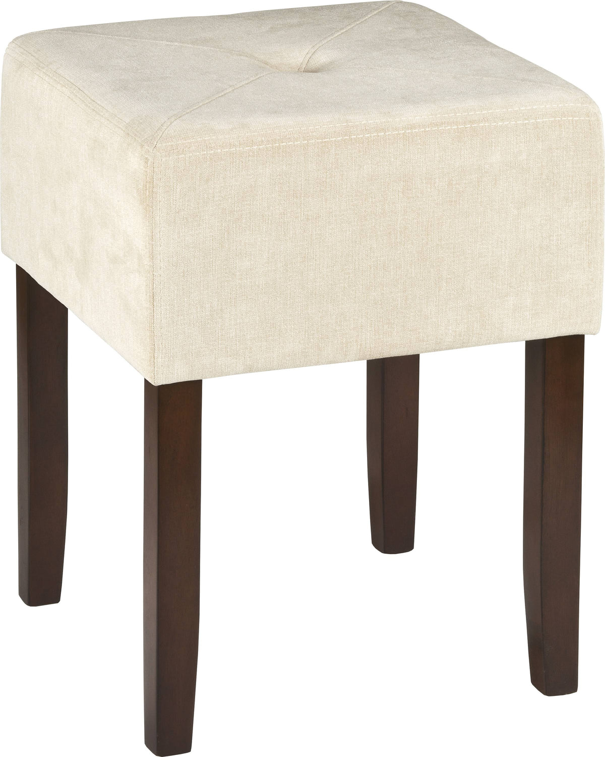 Brown Backless Vanity Stool F794176