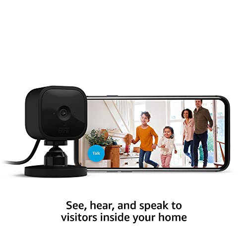 Compact Indoor Plug-In Smart Security Camera, 1080p HD, Night Vision, White F268920