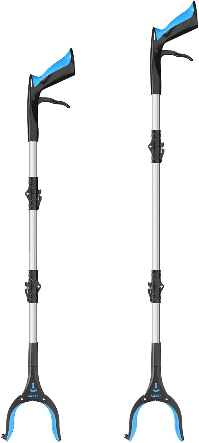 Anti-Slip Rotating Jaw Grabber Reacher Tool with Magnet O96830