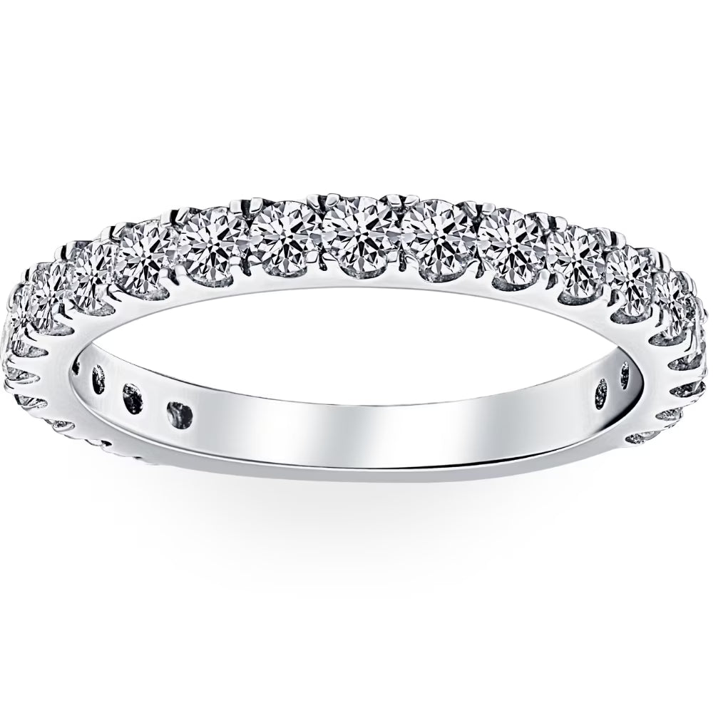 1 ct Diamond Wedding Ring 14k White Gold C880264