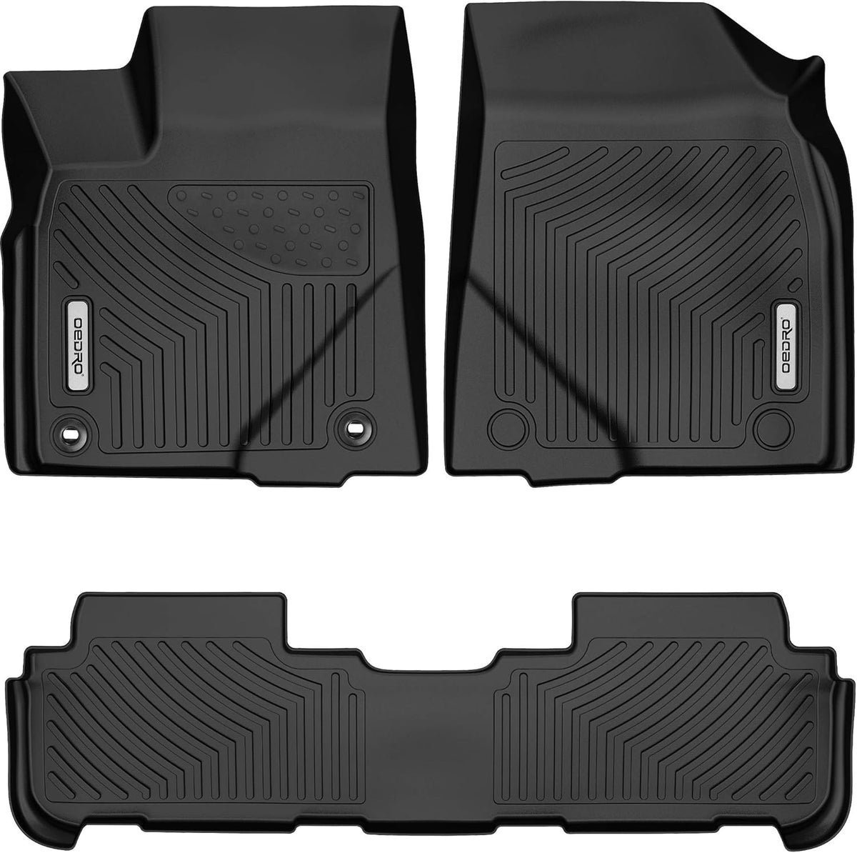 Black TPE 3 Row Car Floor Mats K11448