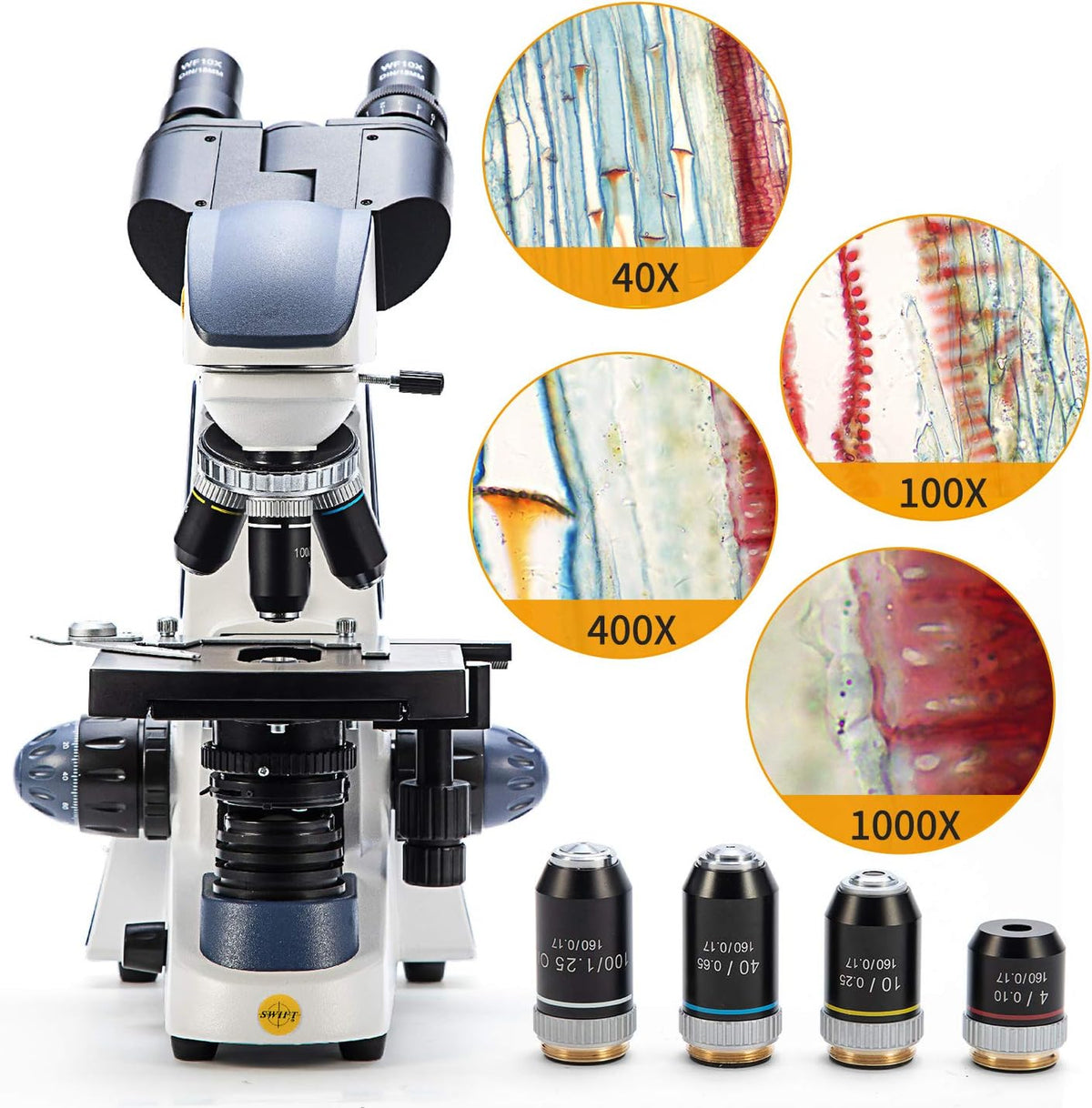 Binocular Compound Microscope with 5.0 mp Camera M324