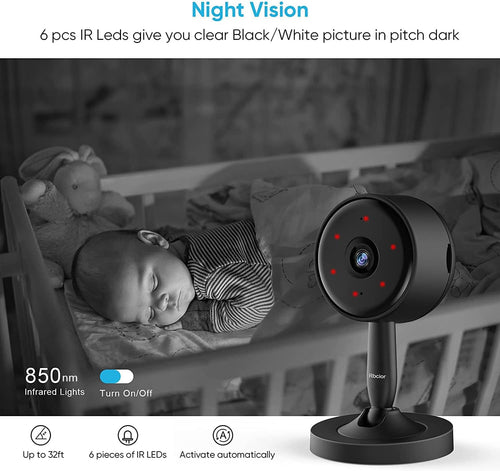 1080P HD Indoor WiFi Security Camera with Motion Detection R50179