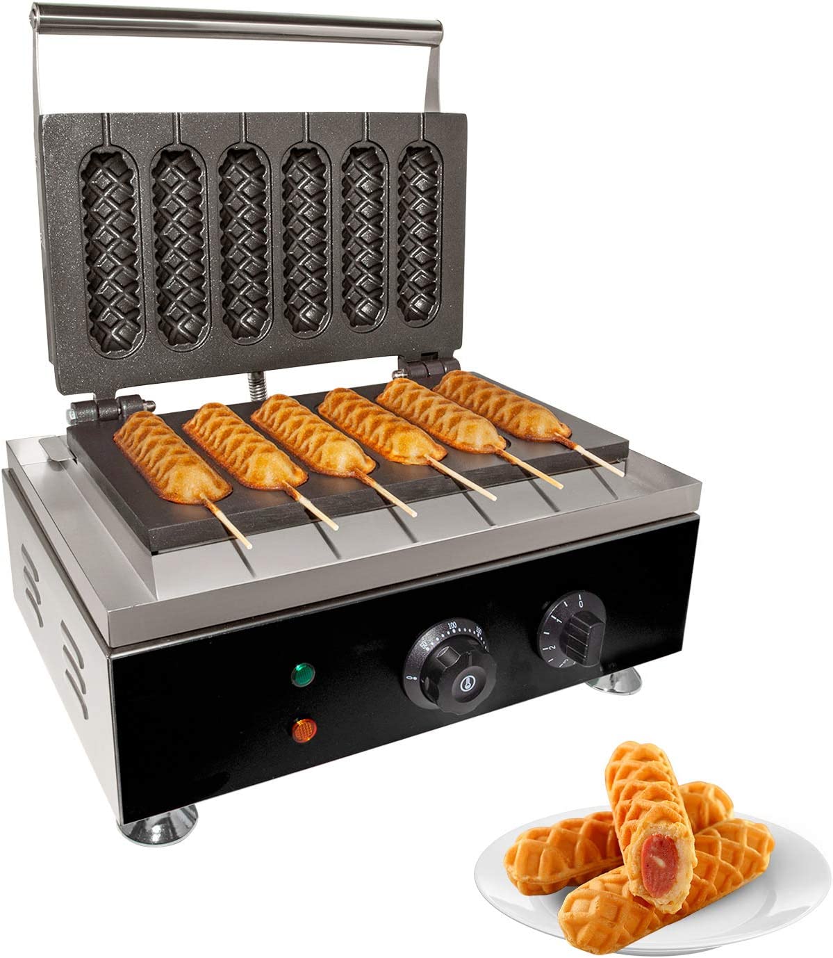 6 Pcs Nonstick Waffle Maker E608836