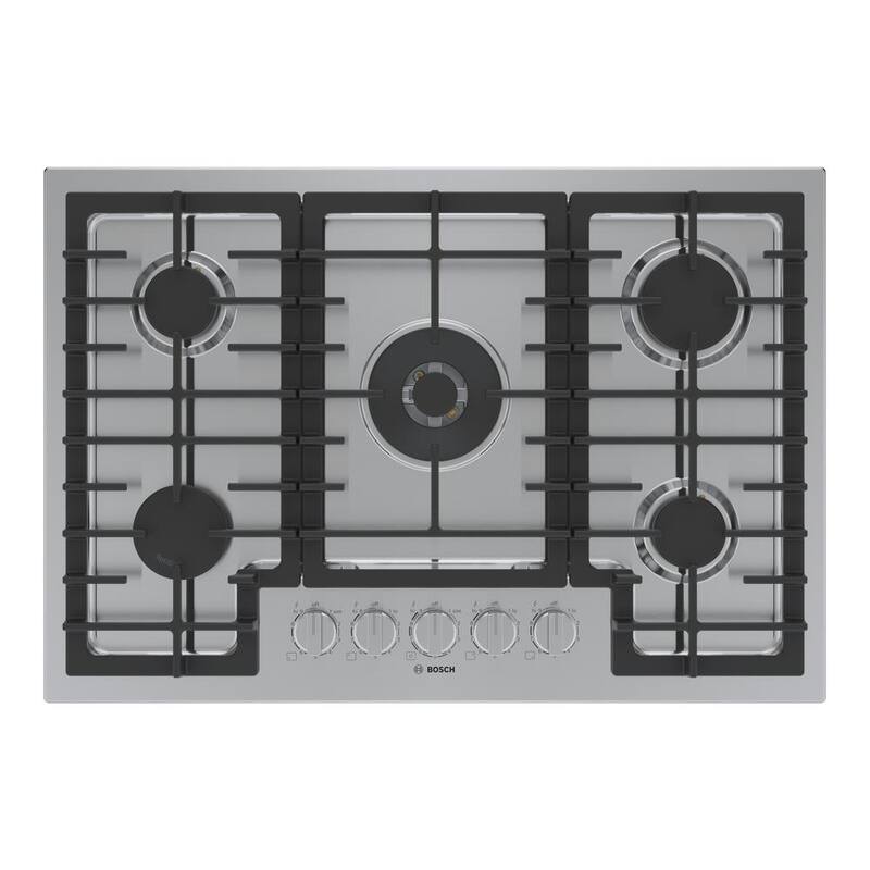 30 in. Gas Cooktop in Stainless Steel with 5 Burners V872