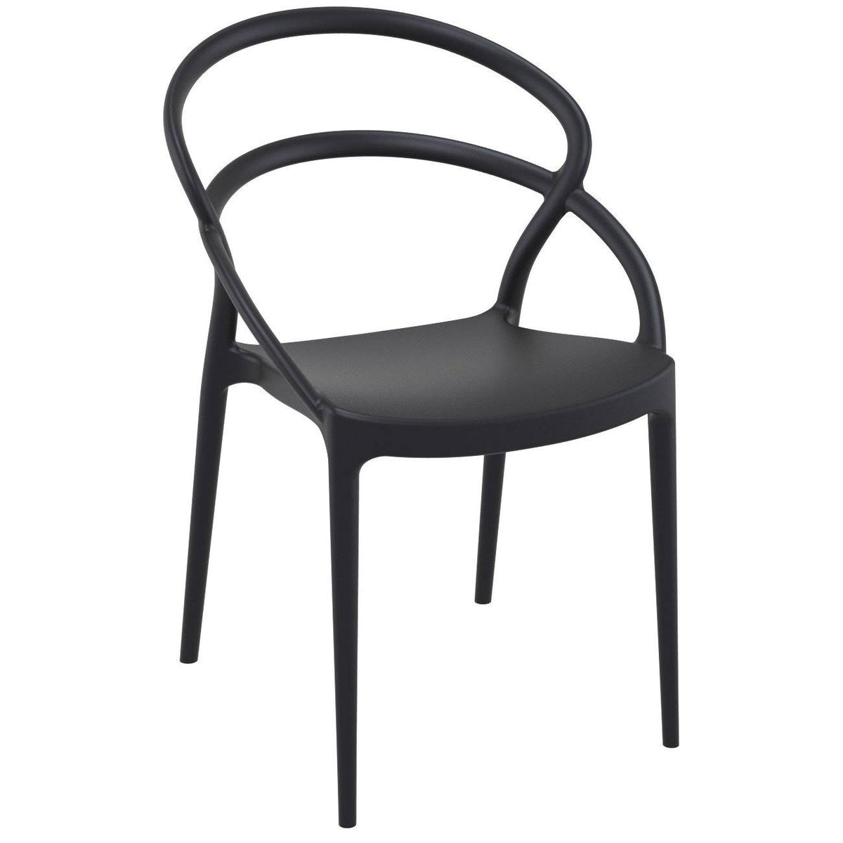 Black Patio Dining Chair S861