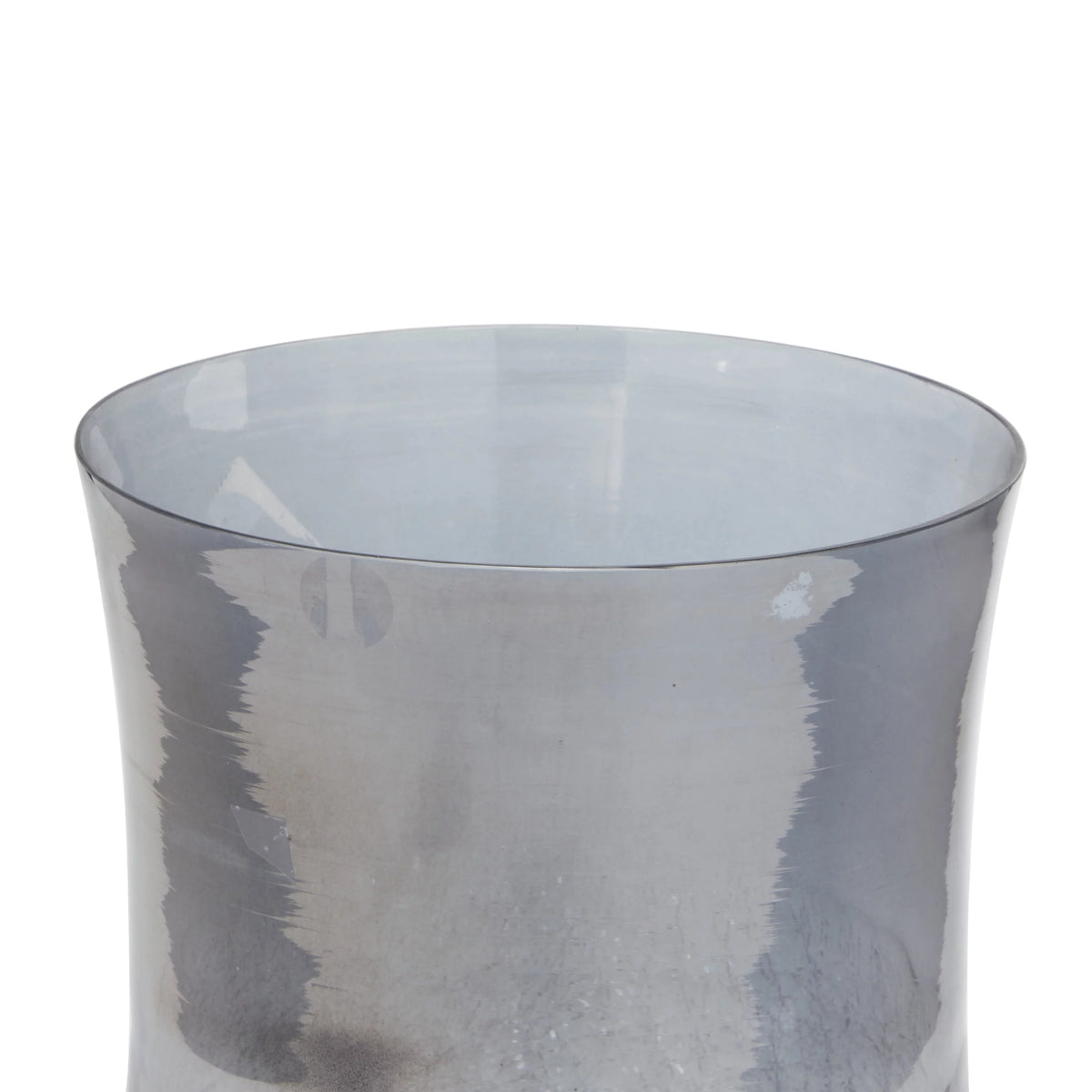 Black Glass Pillar Hurricane Lamp V868