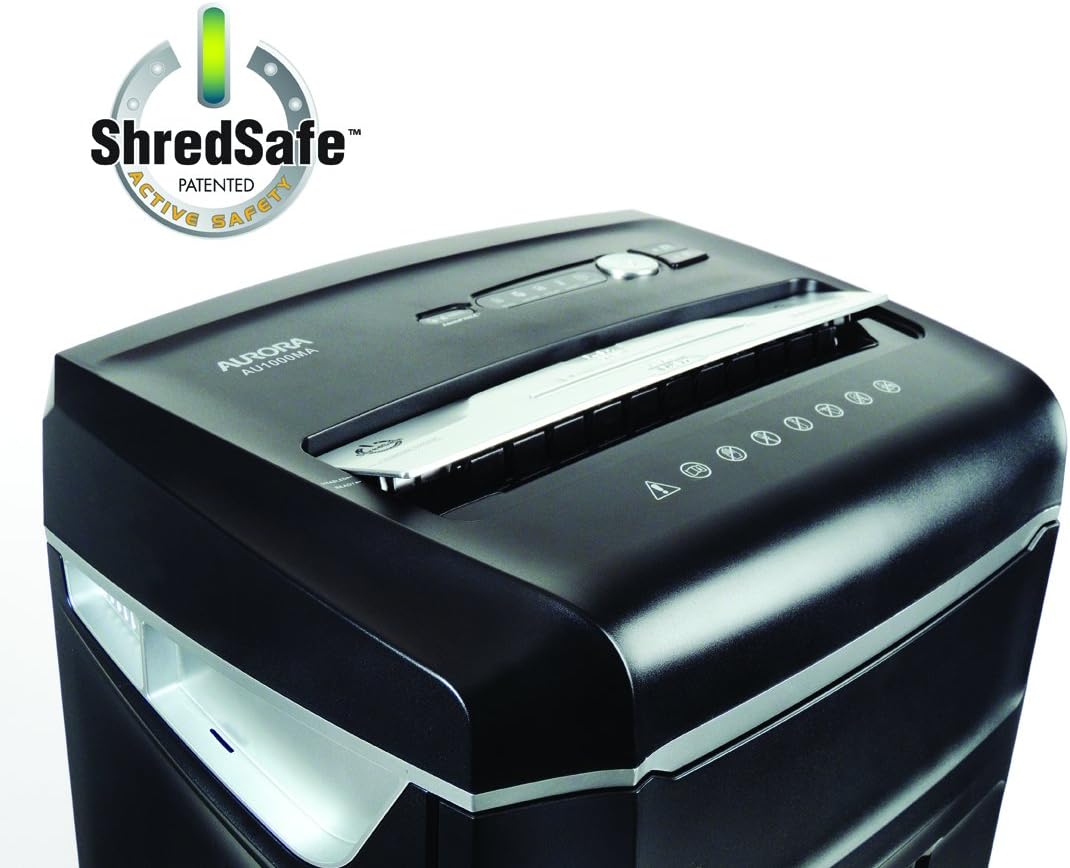 10-Sheet Micro-Cut Paper Shredder with Pull-Out Wastebasket Z466