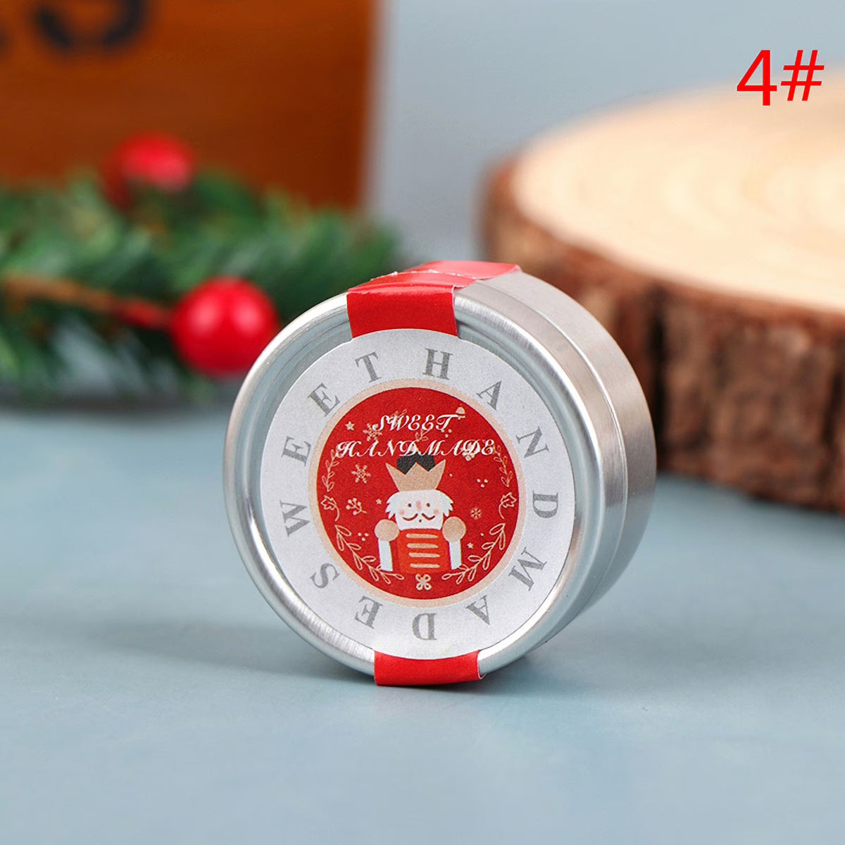 1:12 Dollhouse Mini Christmas Cookies Candy Gift Box Tin Box K9507