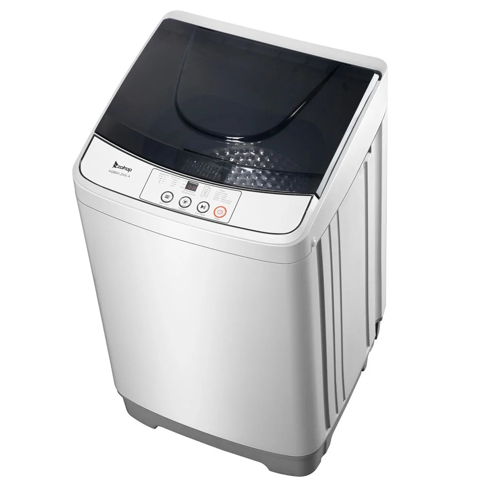 13.3lbs Portable Fully Automatic Washing Machine with Drain Pump C4380