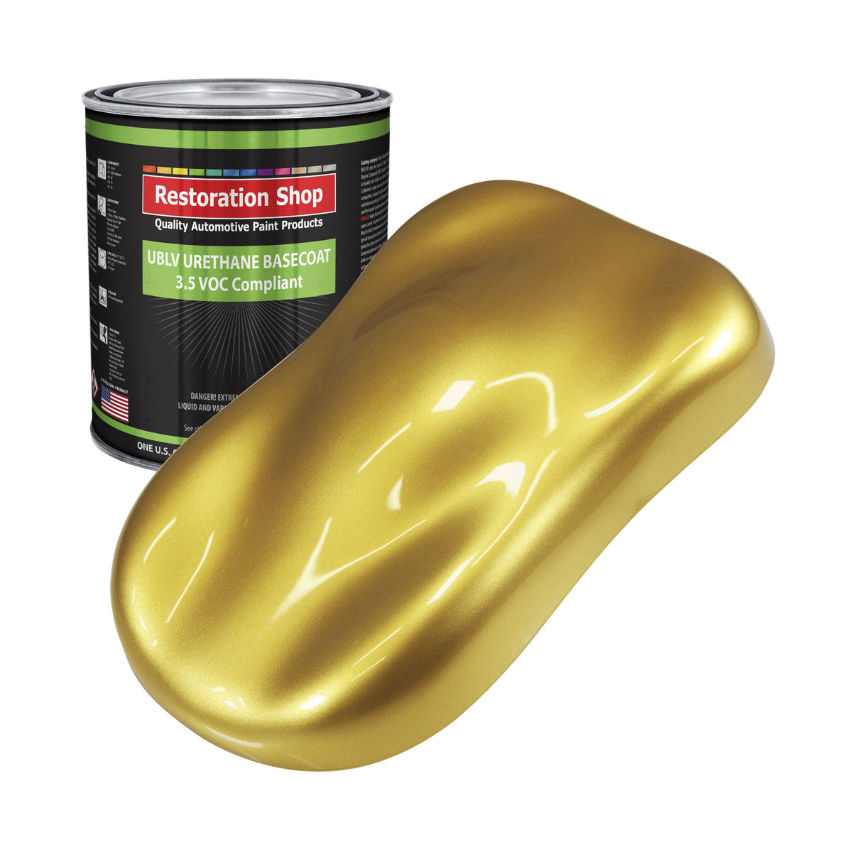 Anniversary Gold Metallic 1 Gallon Low VOC Urethane Basecoat Car Auto Body Paint A6126