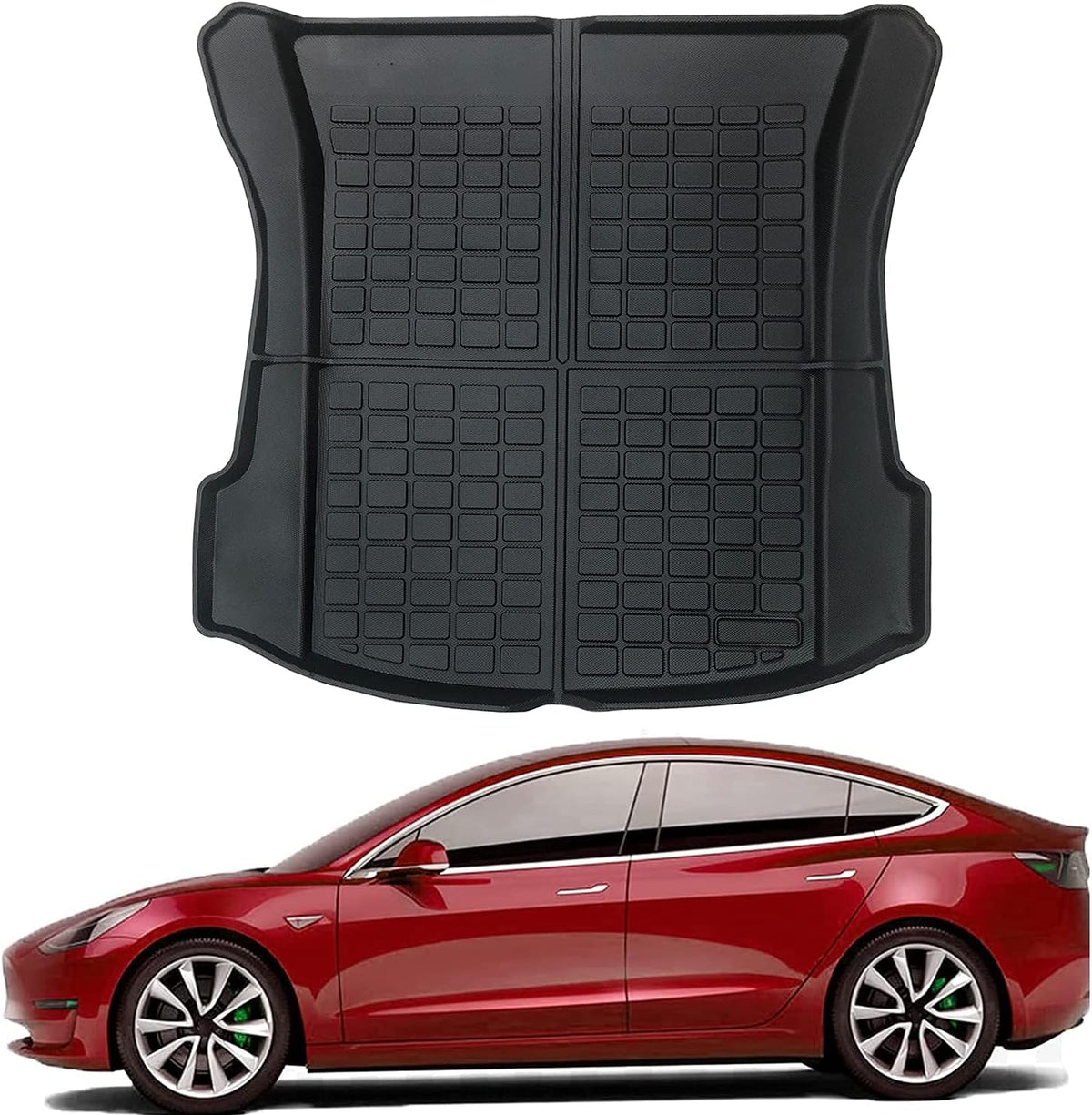 3D Rear Cargo Liner Trunk TPE Waterproof Mat for Tesla Model 3 Y8169