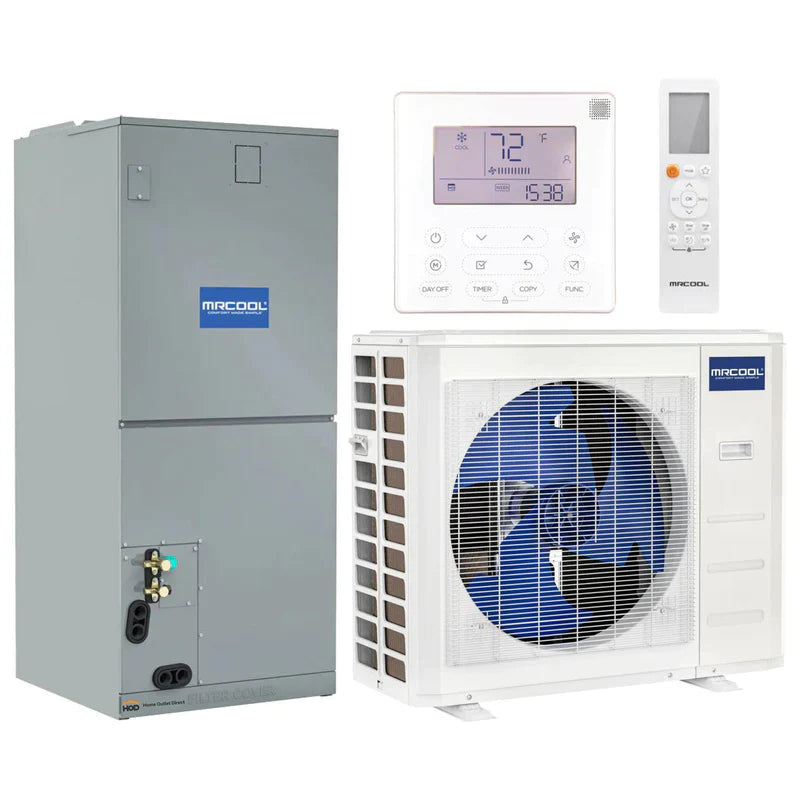 24K BTU Central Ducted Air Handler and Heat Pump Condenser H36691