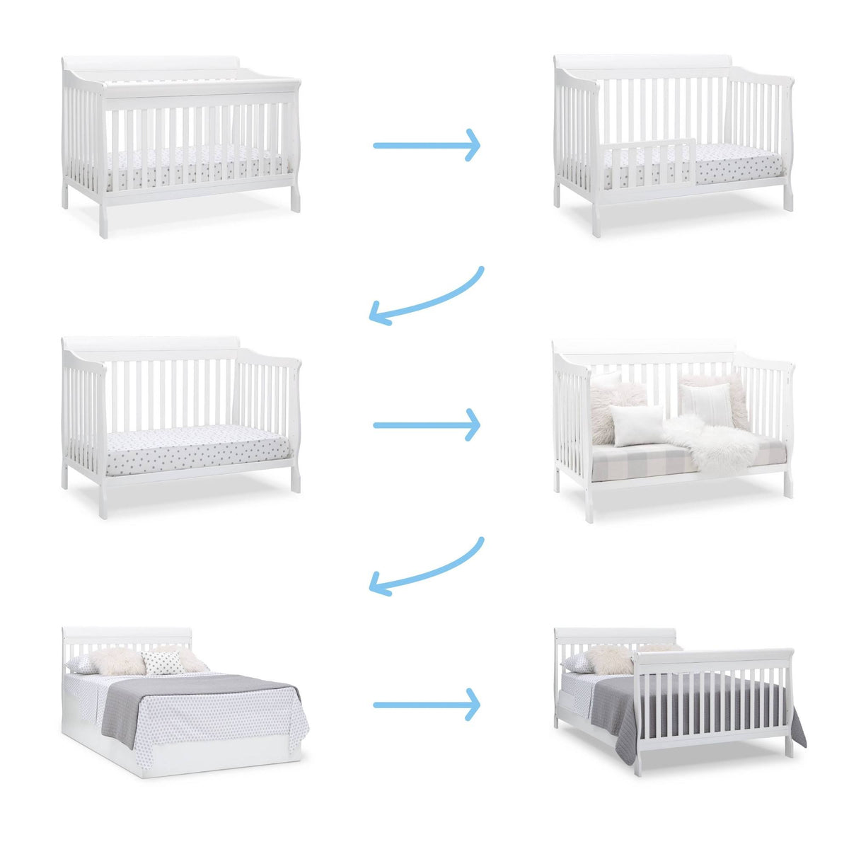 6-in-1 Convertible Crib N810