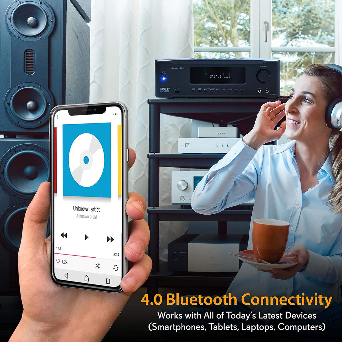 5.2-Channel Bluetooth Stereo Amplifier P358