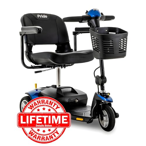 Blue 3-Wheel Scooter with 18 Ah Battery, 300 Lbs Weight Capacity D154