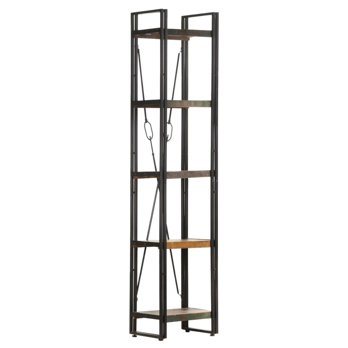 5-Tier Solid Reclaimed Wood Bookcase D576