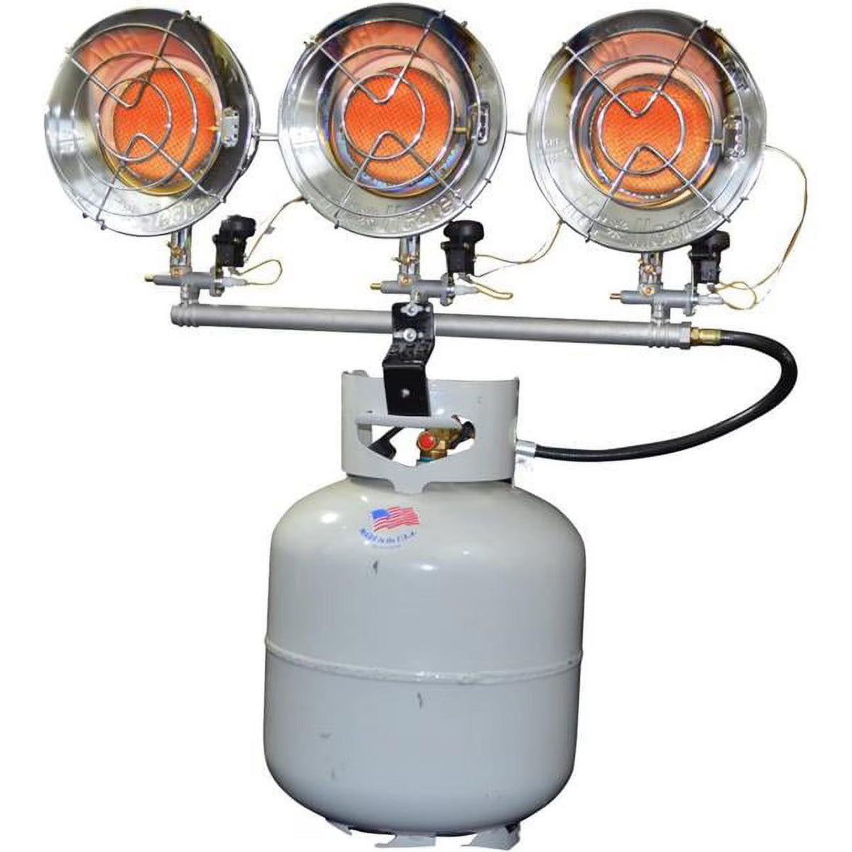 45000 BTU Liquid Propane Tank Top Heater with Triple Head & Tip Switch C836
