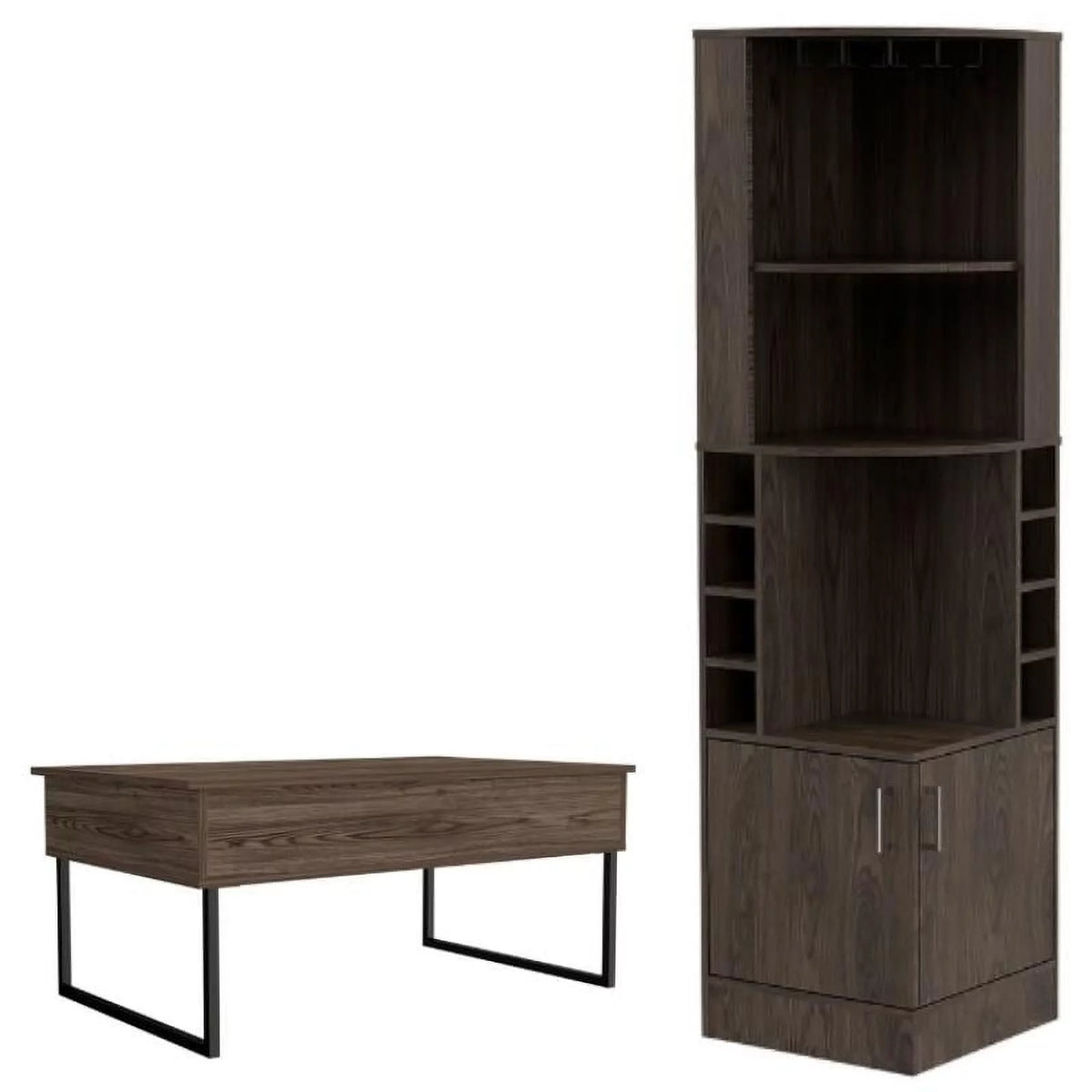 2-Piece Coffee Table and Corner Bar Set G44391
