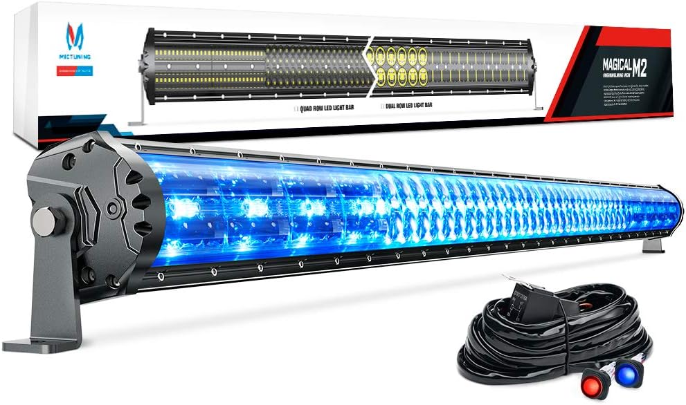 52 Inch 312W Dual Row LED Light Bar with Wiring Harness H3854
