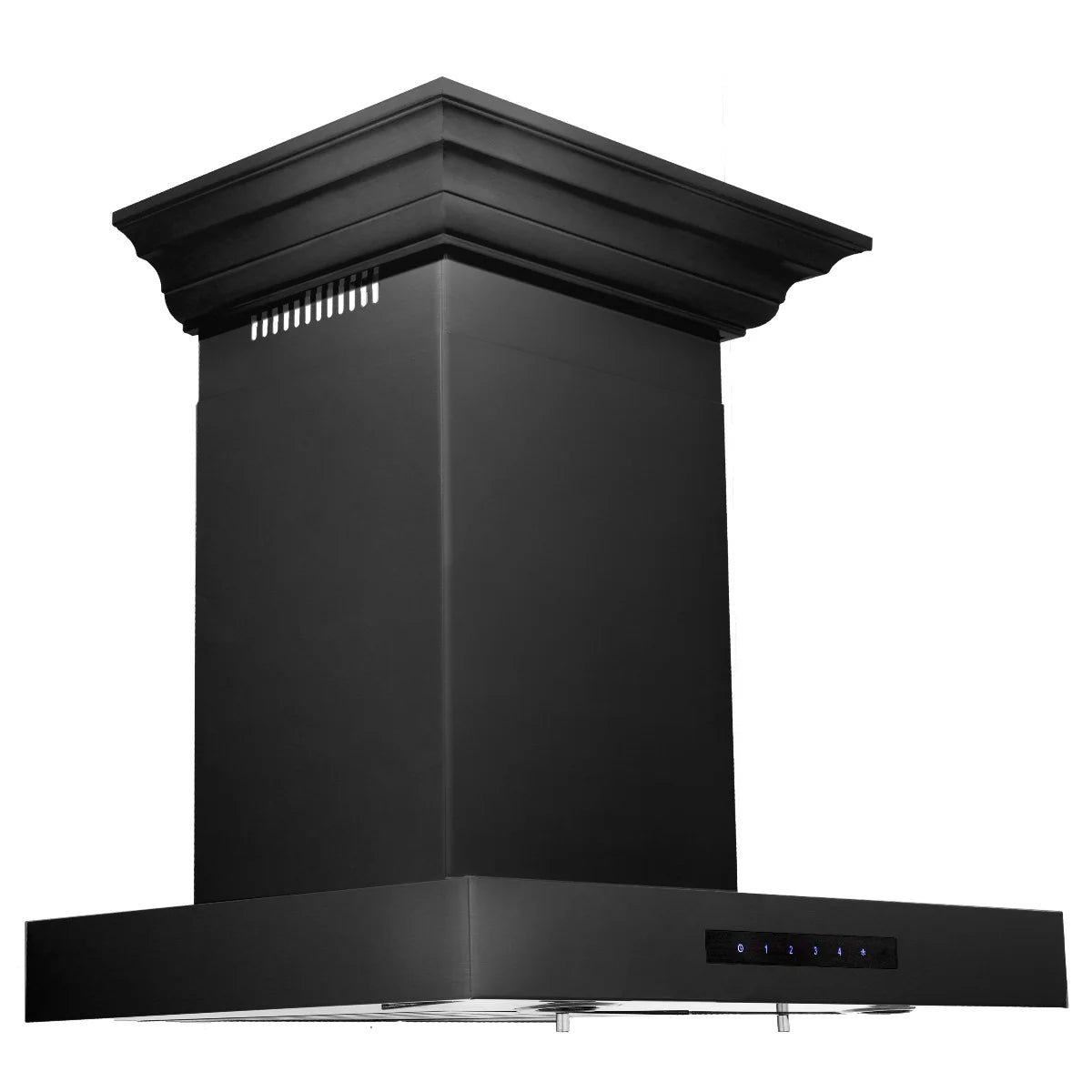 Black Stainless Steel Convertible Vent Wall Mount Range Hood E284