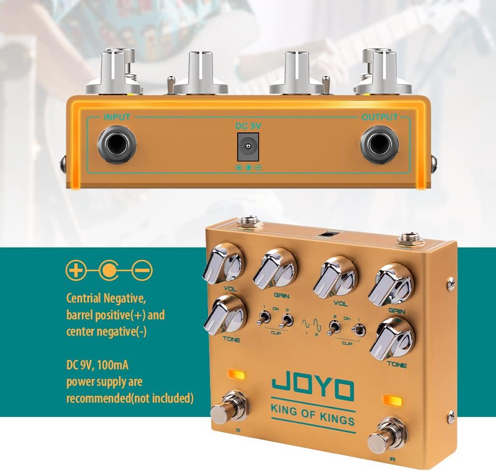 Dual Crunch Guitar Effect Pedal Overdrive Pedal True Bypass Pack of 2 G529