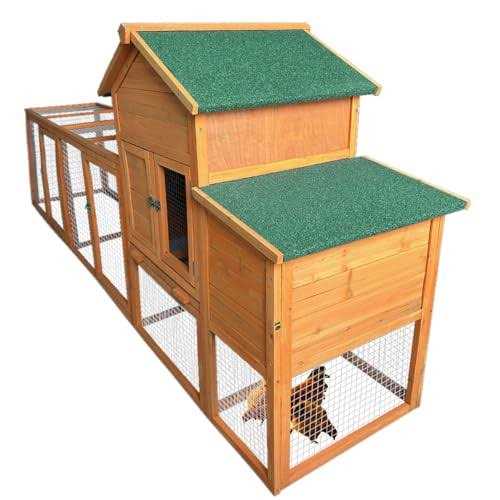 Chicken Coop with Nest Box and Removable Tray V670263