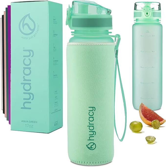 Aqua Green 500 ml 17 Oz BPA Free Water Bottle with Fruit Infuser Strainer B6423