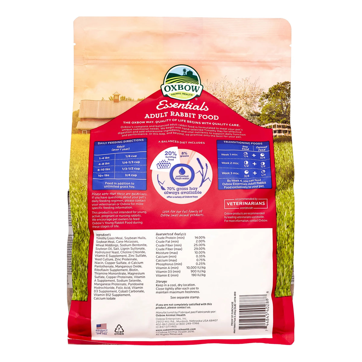 Adult Dry Rabbit Food, 5 lbs. O926798