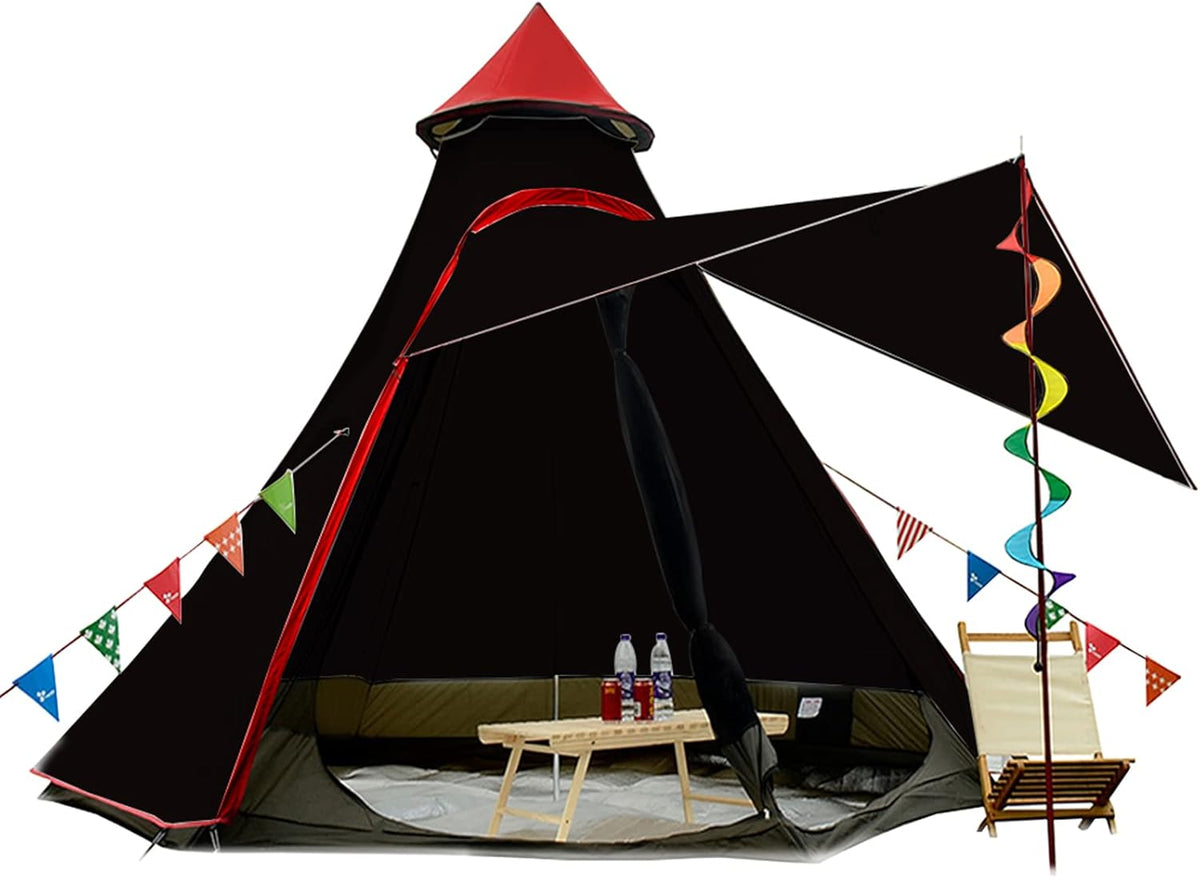 12'x10'x8' Dome Camping Tent 5-6 Person 4 Season Double Layers Waterproof F9483