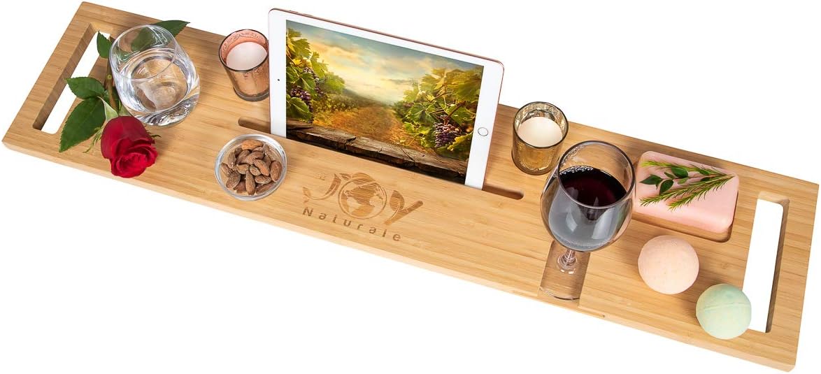 Bamboo Bathtub Caddy Tray, Pack of 2 M862