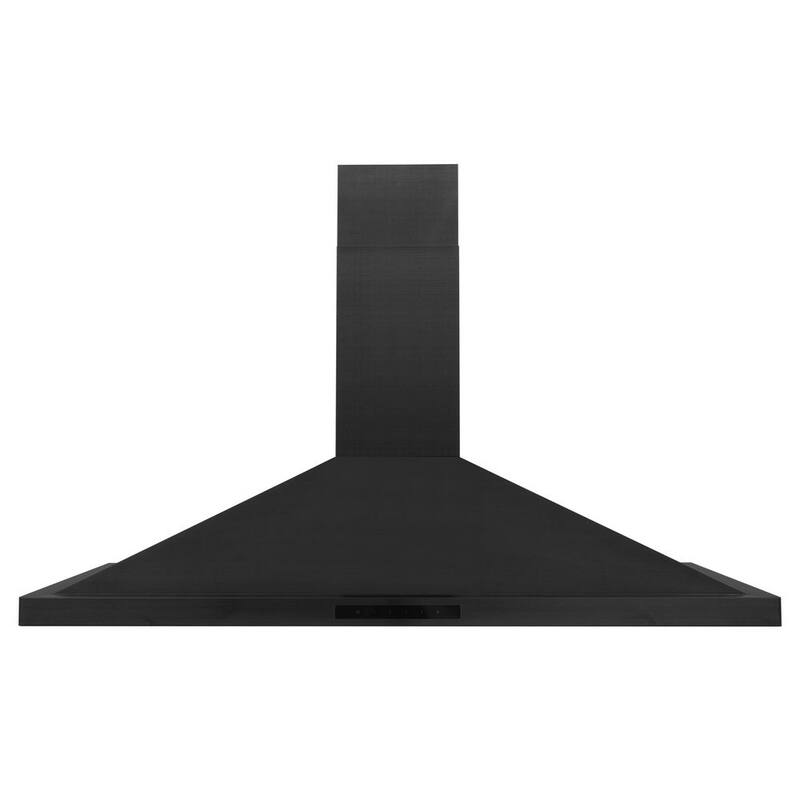 Black Stainless Steel 42 in. 400 CFM Convertible Wall Mount Range Hood I9285
