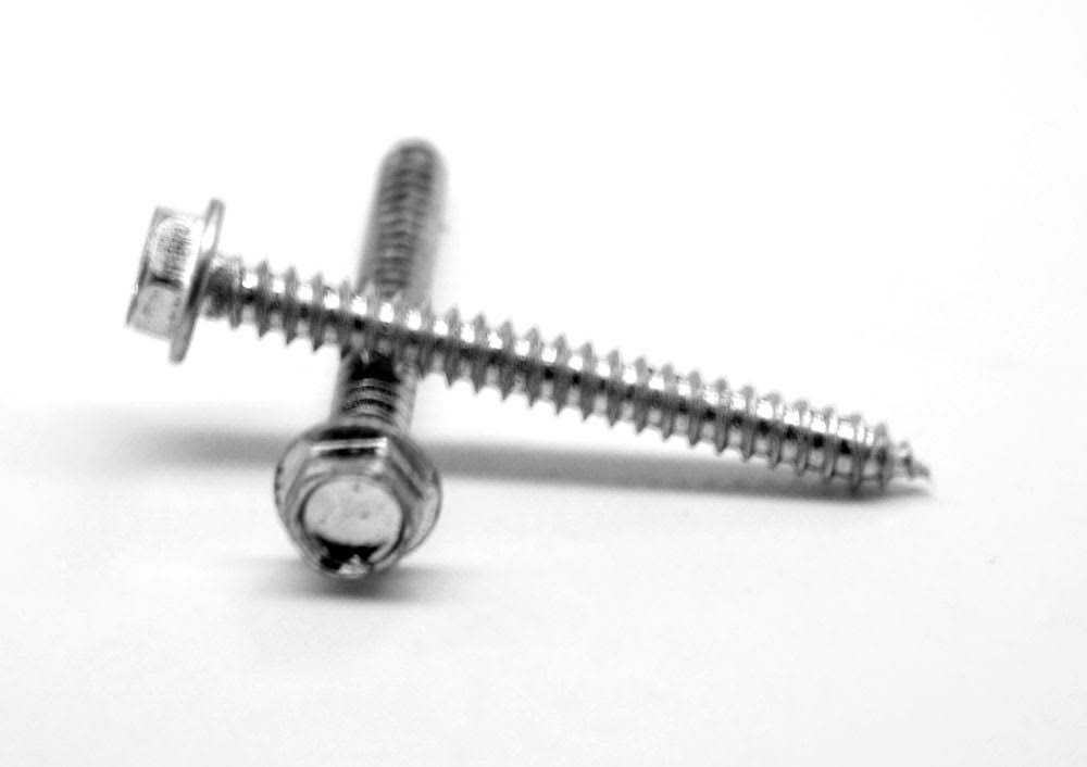 #14-10 x 3 1/2 Sheet Metal Screw Hex Washer Head Zinc Plated C4431