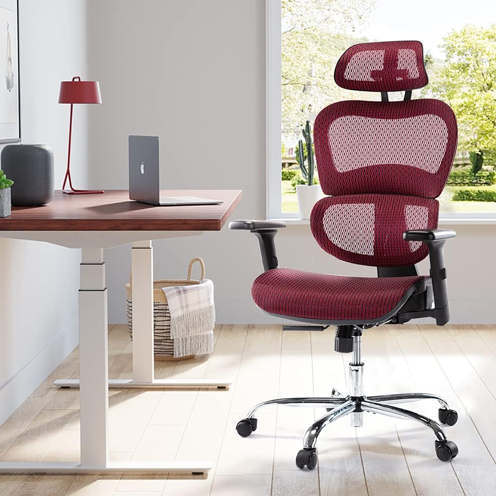 Armless Office Chair, Breathable Mesh, Low Back Support U269