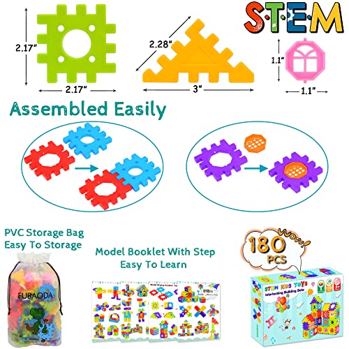 180 Pcs Interlocking Building Blocks M442428