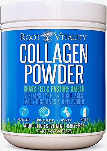 Collagen Peptides Powder, Grass-Fed, Hydrolyzed Protein Supplement (45 Servings) A585056