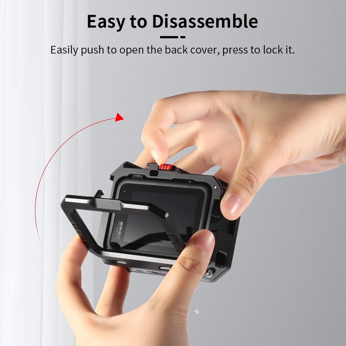 Aluminum Video Case with Cold Shoe Mount for Gopro 9/10 X8570